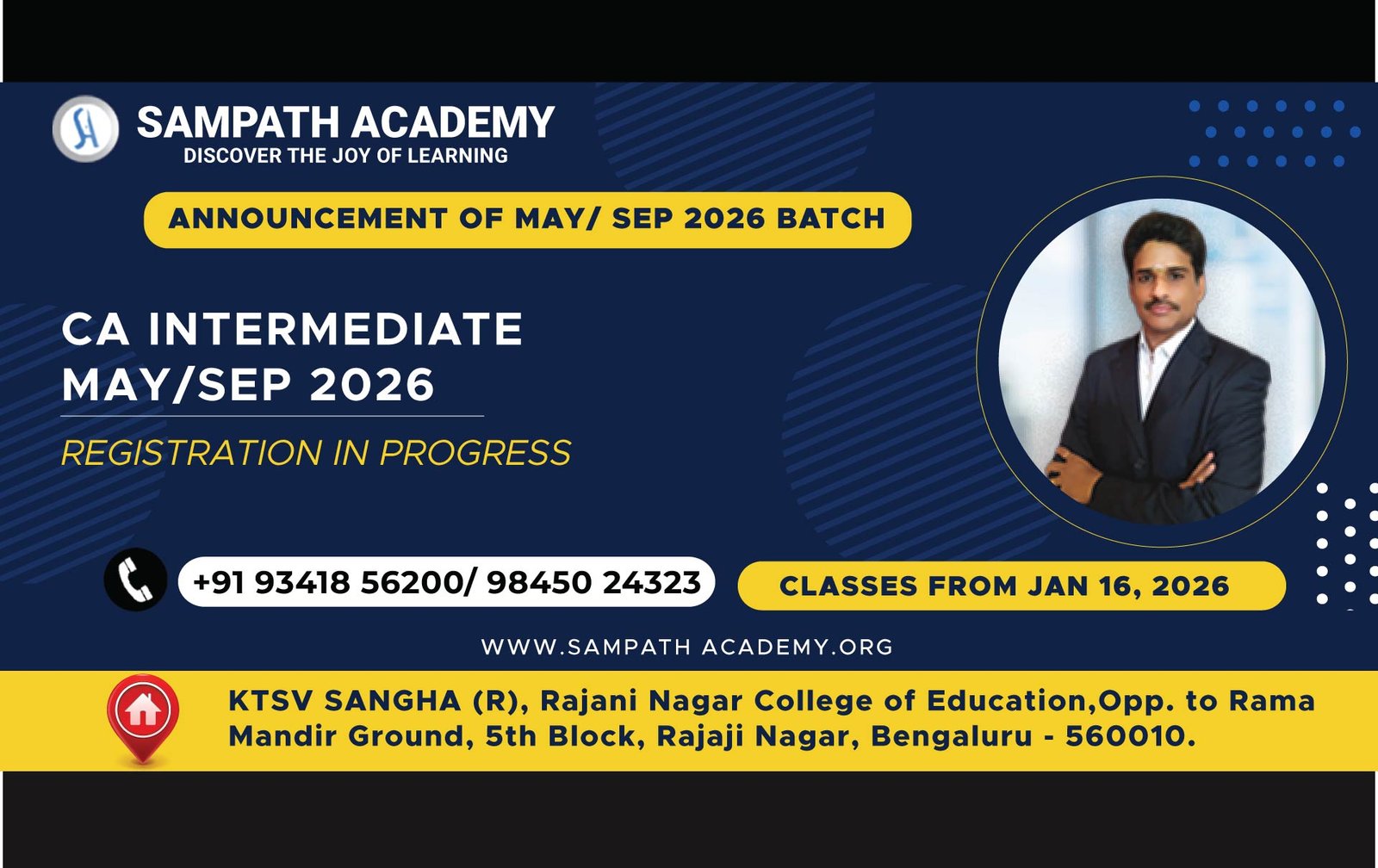 Sampath Academy – Best CA Coaching Bangalore